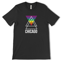 Load image into Gallery viewer, Chicago Rainbow Design Unisex T-shirt