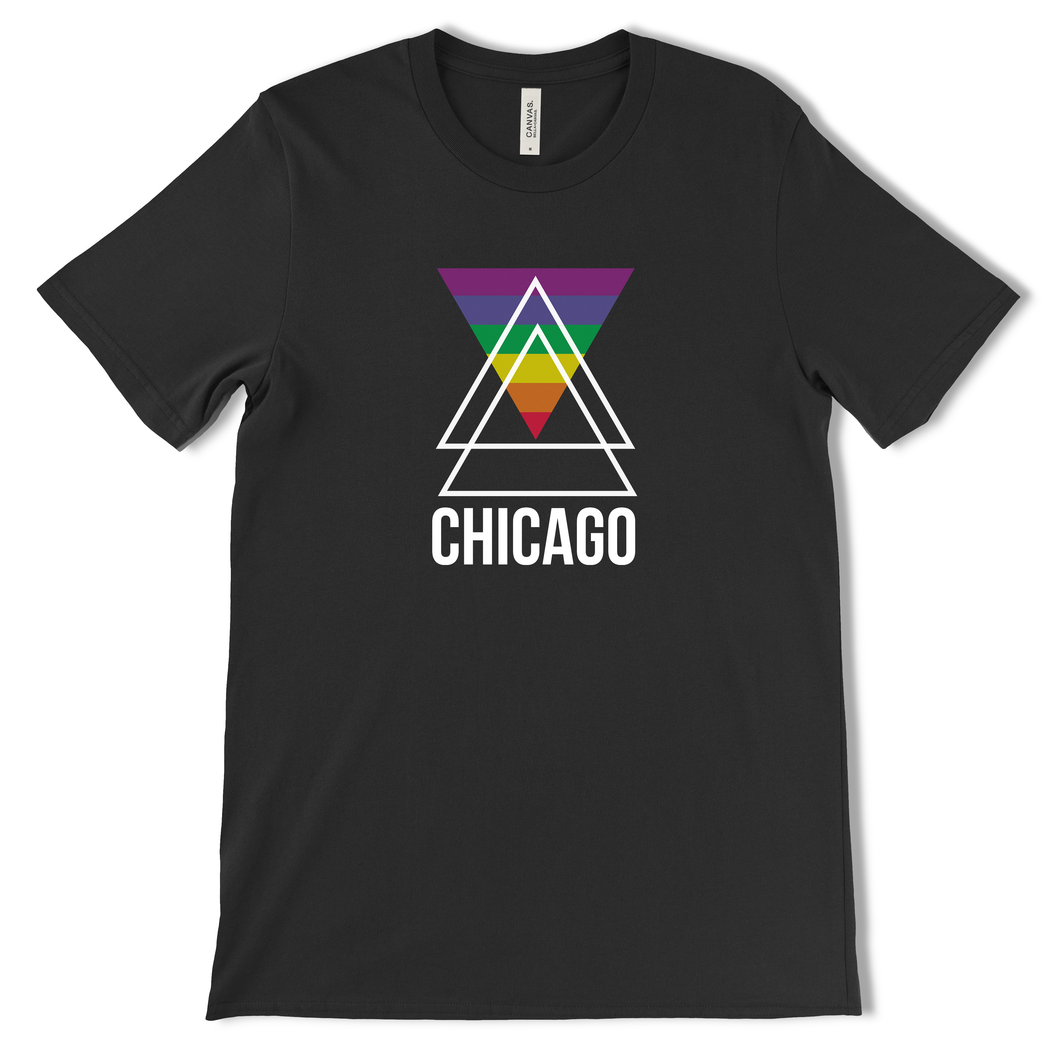 Chicago Rainbow Design Unisex T-shirt