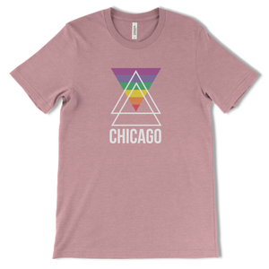 Chicago Rainbow Design Unisex T-shirt