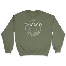 Load image into Gallery viewer, Chicago SKYLINE  Unisex Crewneck Sweatshirt