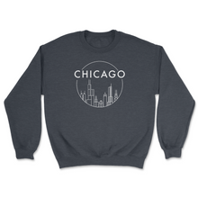 Load image into Gallery viewer, Chicago SKYLINE  Unisex Crewneck Sweatshirt