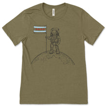 Load image into Gallery viewer, Take me to the Moon! Astronaut with Chicago Flag Unisex T-shirt!