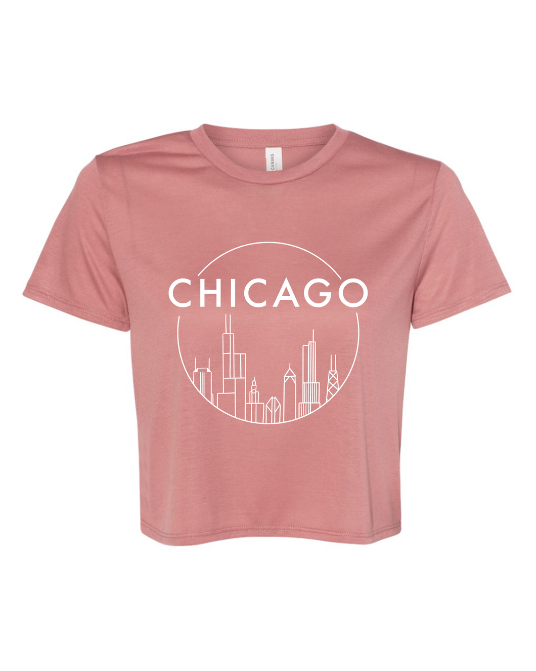 Chicago Skyline Women's Flowy Cropped Tee