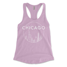 Load image into Gallery viewer, Women&#39;s Chicago SKYLINE Racerback Tank Top