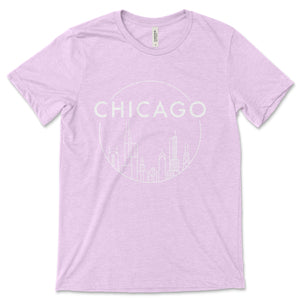 Chicago Skyline Design Unisex T-Shirt